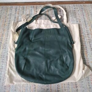 Foley And Corinna Large Teal Green Convertible Shoulder And Crossbody Bag